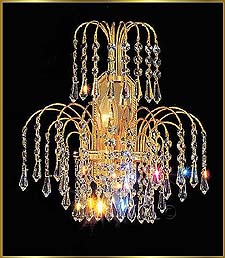 Crystal wall sconces
